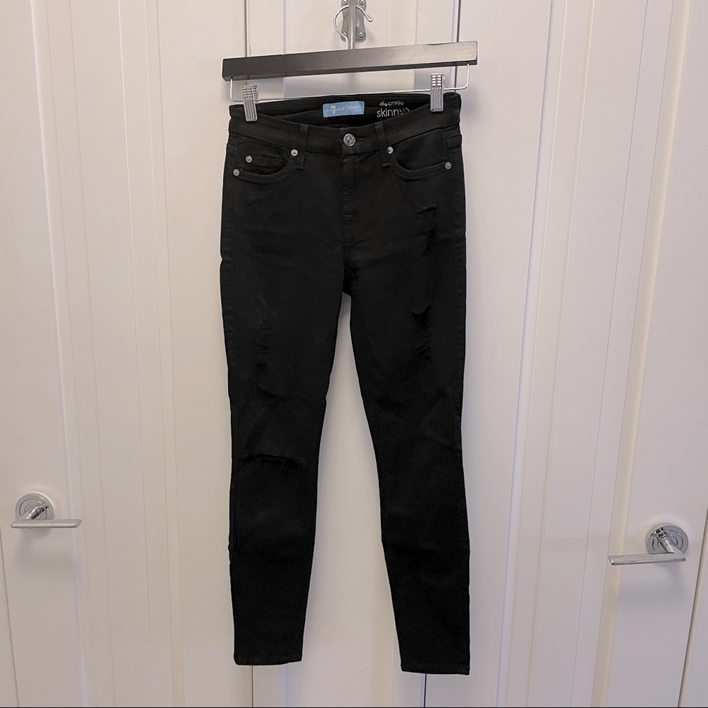 7 for All Mankind b (Air) Skinny Jeans Sz 24 NEW